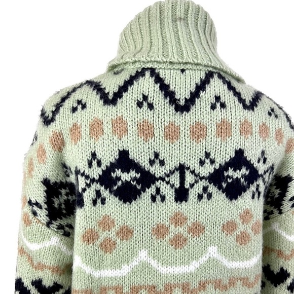 NWT - Anthropologie Mint Green Turtleneck Tunic Sweater - Size XS - Picture 7 of 12